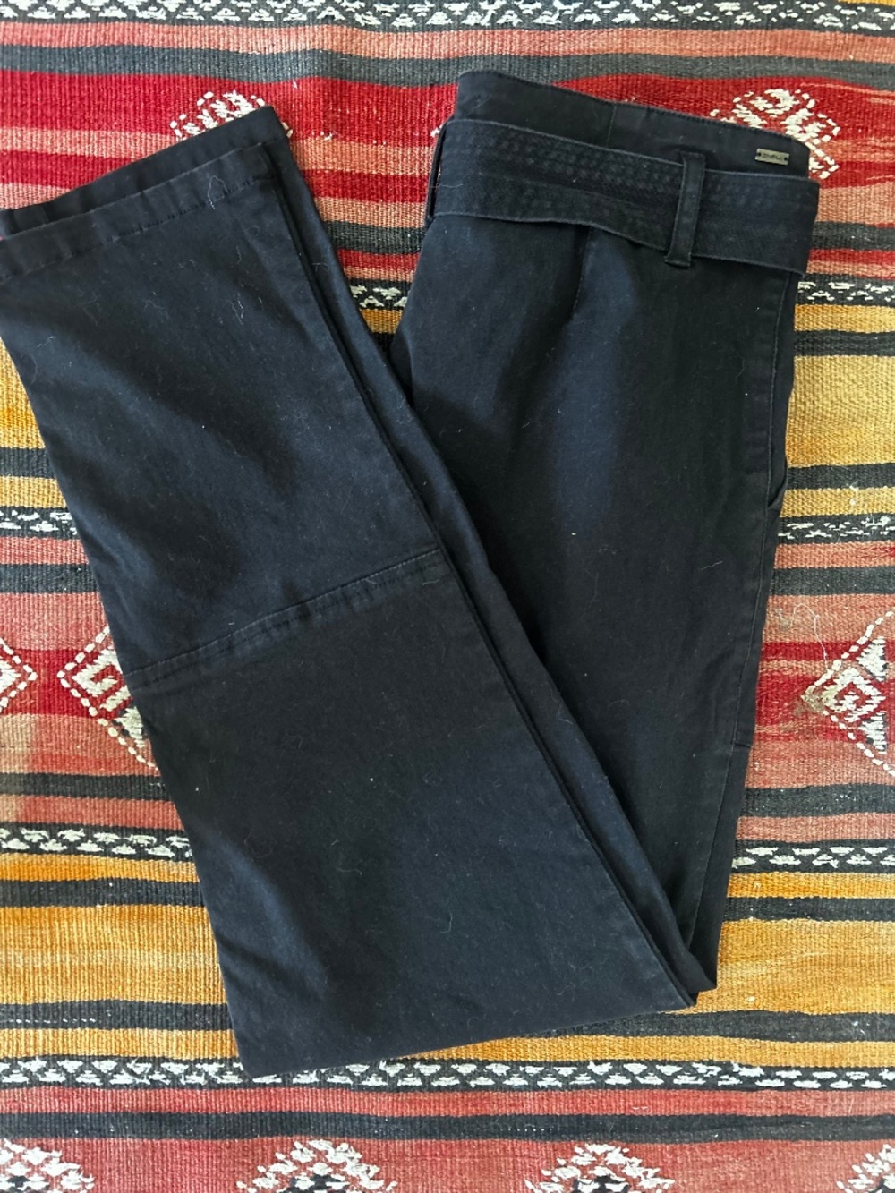rvca high waist straight leg black pant - size medium